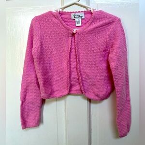 Lilly Pulitzer pink girls cardigan size 5